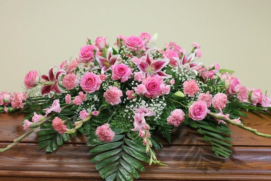 Pink Casket Spray